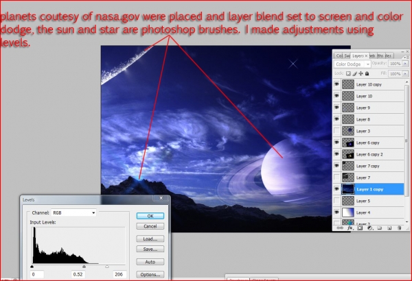 Creation of Ominous Blue: Step 1